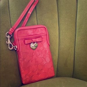 Small coach wristlet